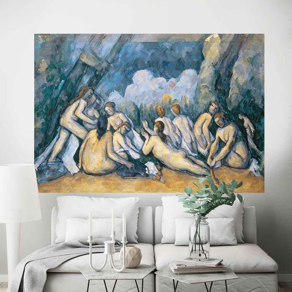 72 inch The Large Bathers Decal Installed Above Settees