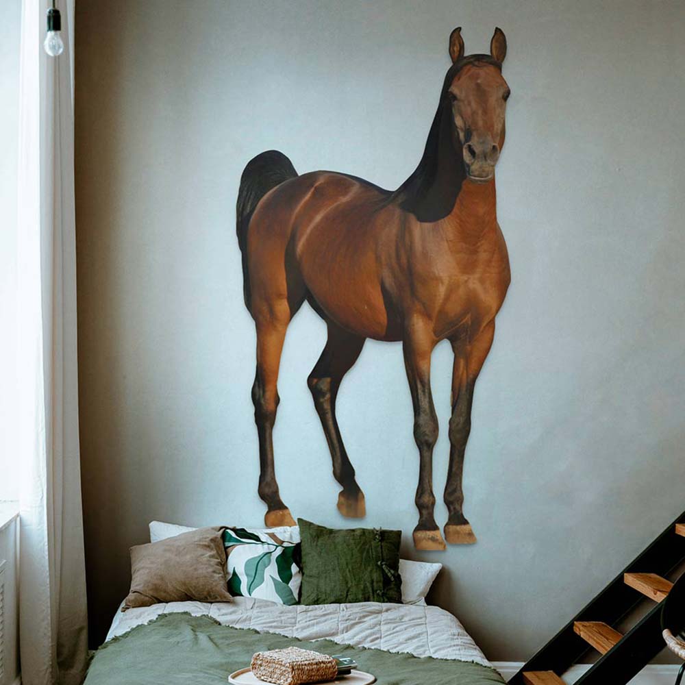 72 inch Horse Die-Cut Decal Installed in Bedroom