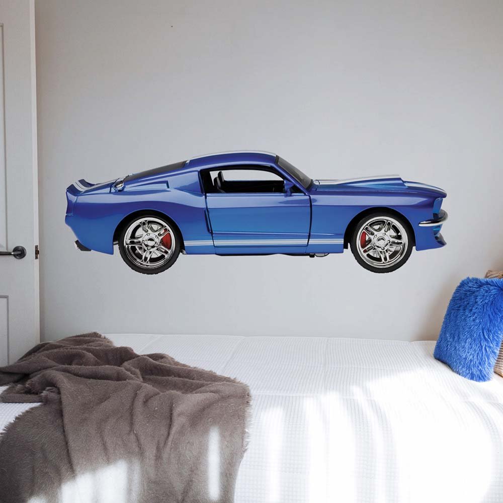 23x72 inch Mustang Fastback II Decal Installed Above Bed