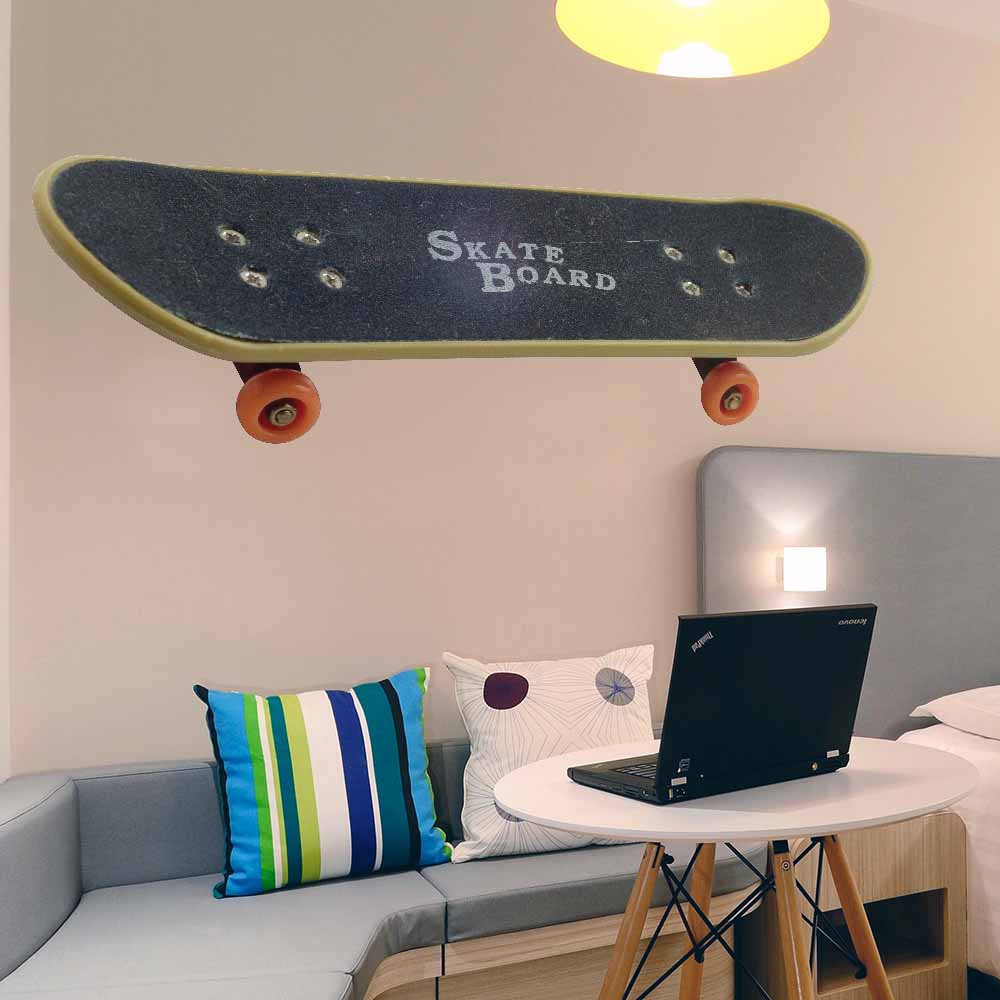 72 inch Skateboard Wall Decal Wall Decal Installed in Bedroom