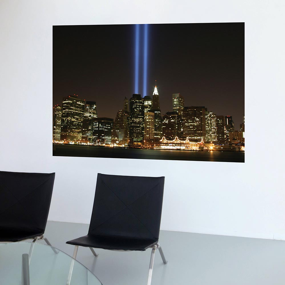 48x72 inch Tribute Lights Gloss Poster Installed in Office Area