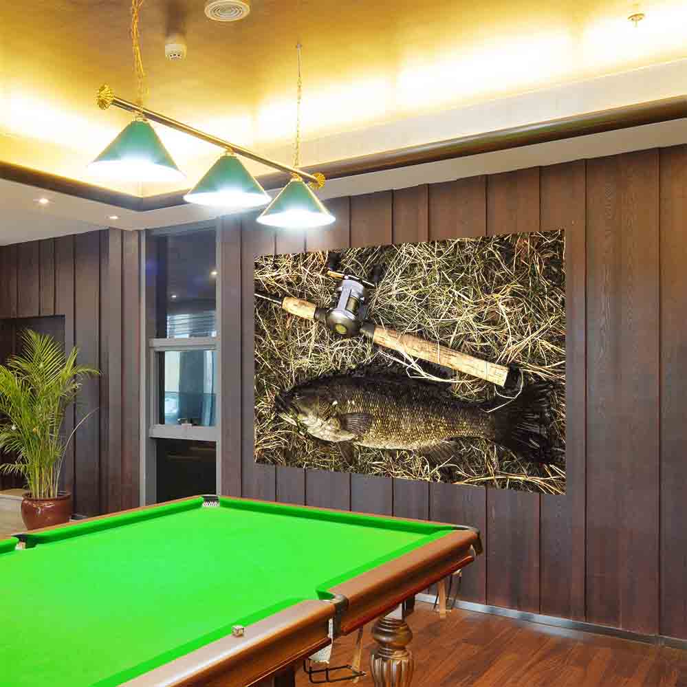 48x72 inch Catch of the Day Posted Displayed in Man Cave