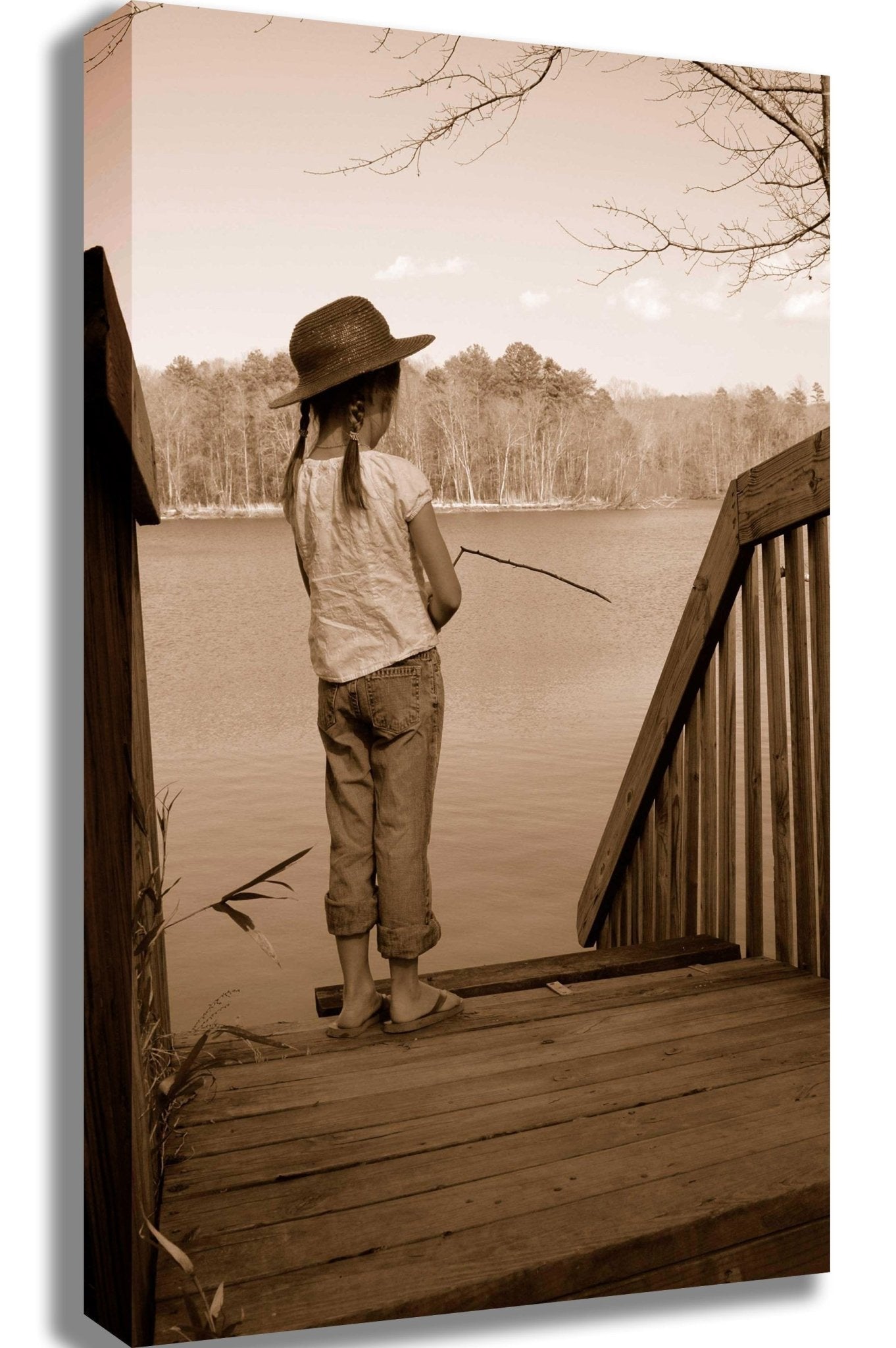 Guernsey Nature Girl Canvas Printed