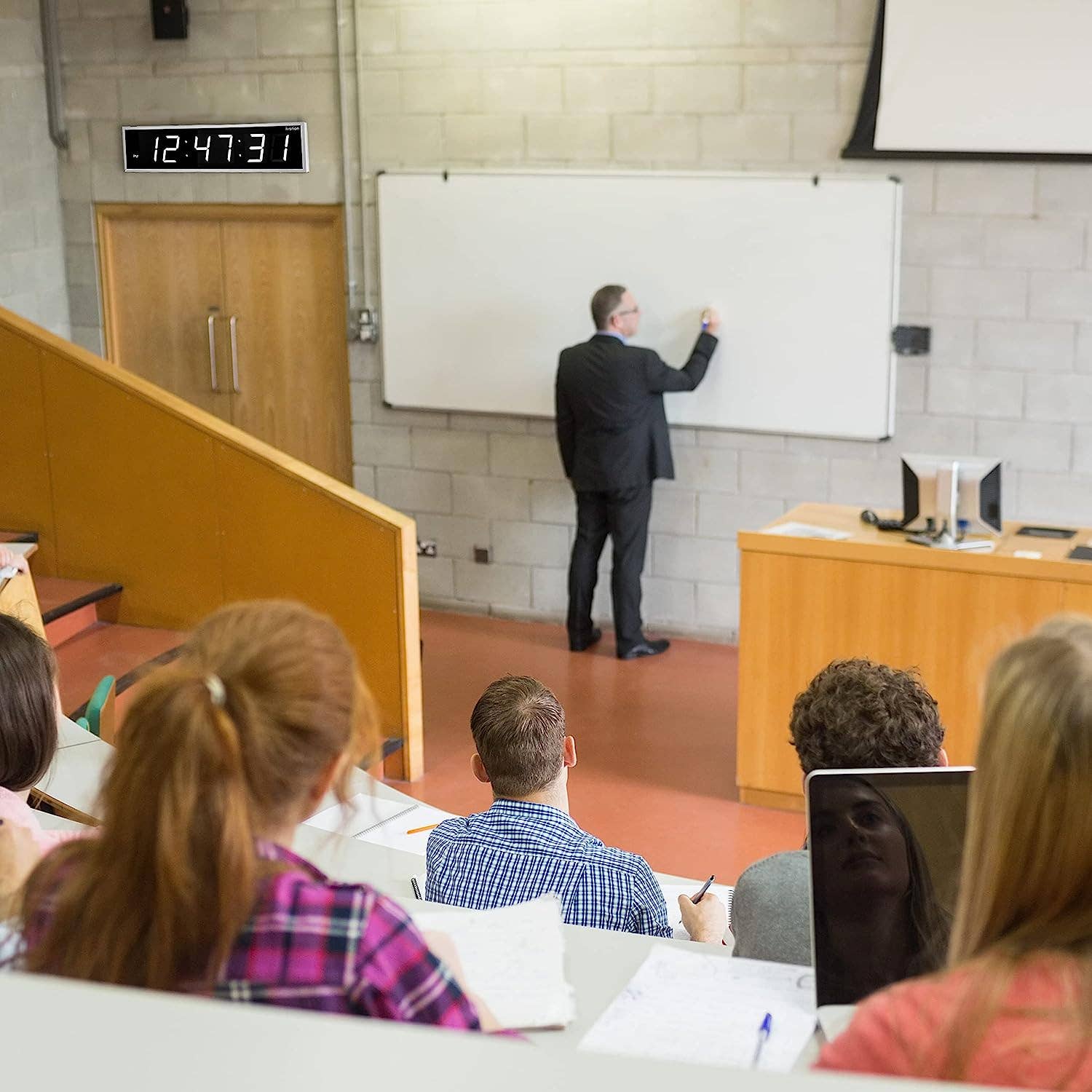 Ivation Large Digital LED Wall Clock | 8