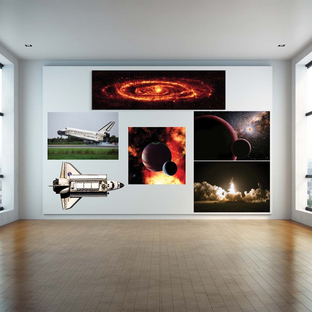 24.5x84 inch Andromeda Galaxy Panoramic Poster Installed in Gallery