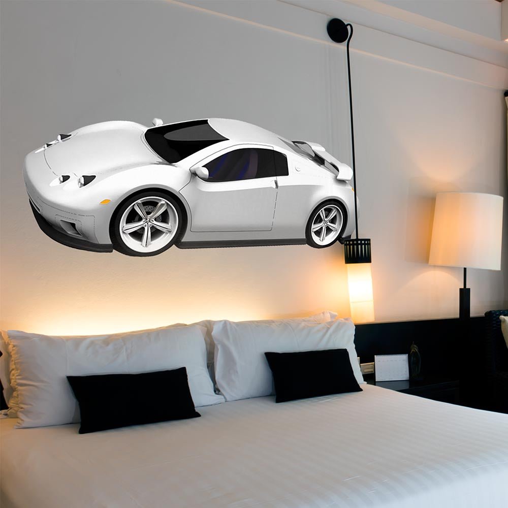 84 inch Concept Car decal installed above bed