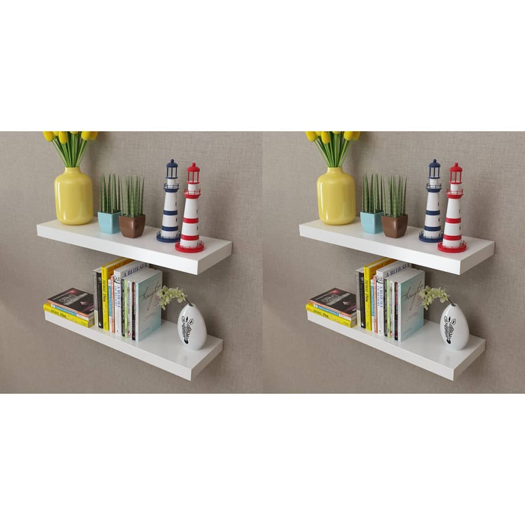 vidaXL Wall Shelves Floating Shelves Wall Mounted Display Shelves for Book DVD-9