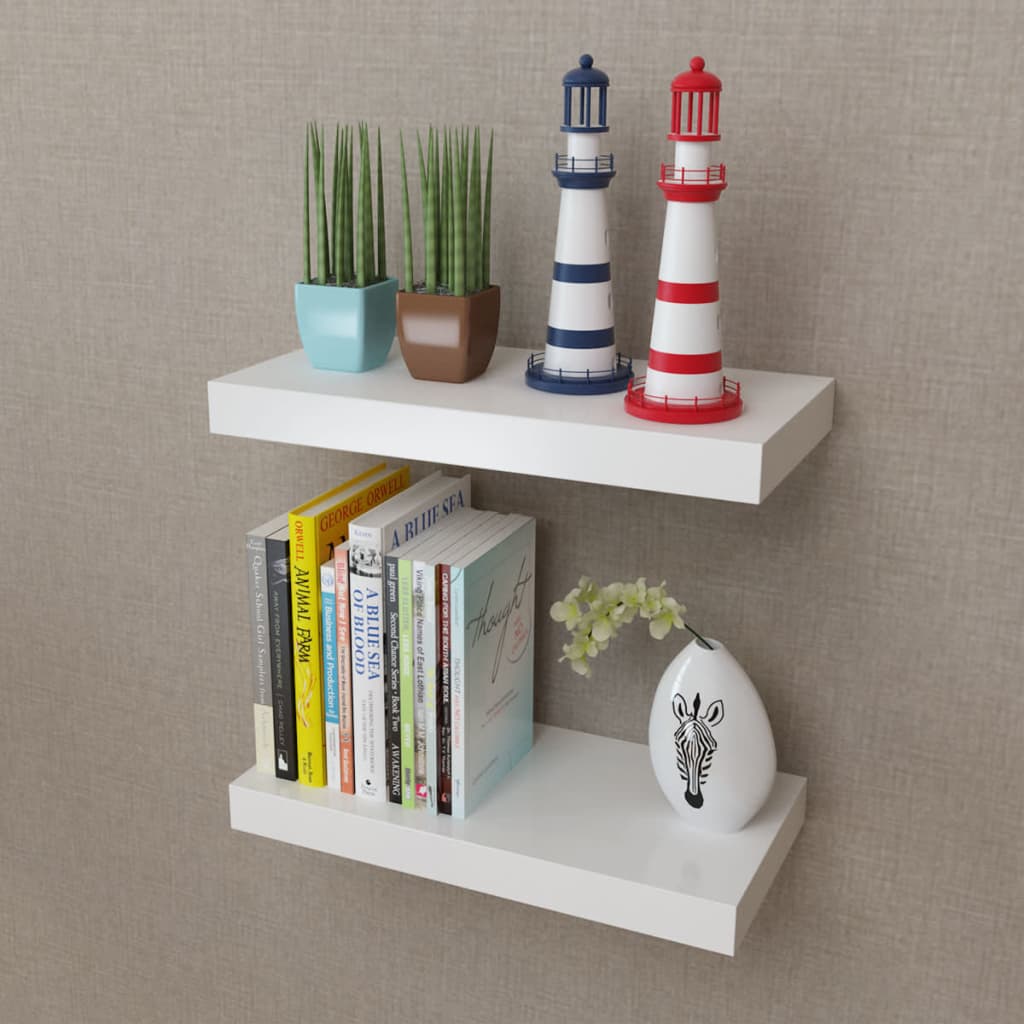 vidaXL Wall Shelves Floating Shelves Wall Mounted Display Shelves for Book DVD-3