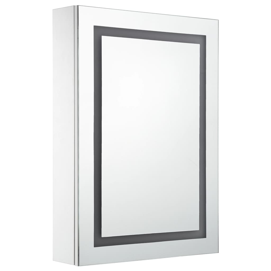 vidaXL LED Bathroom Mirror Cabinet 19.7