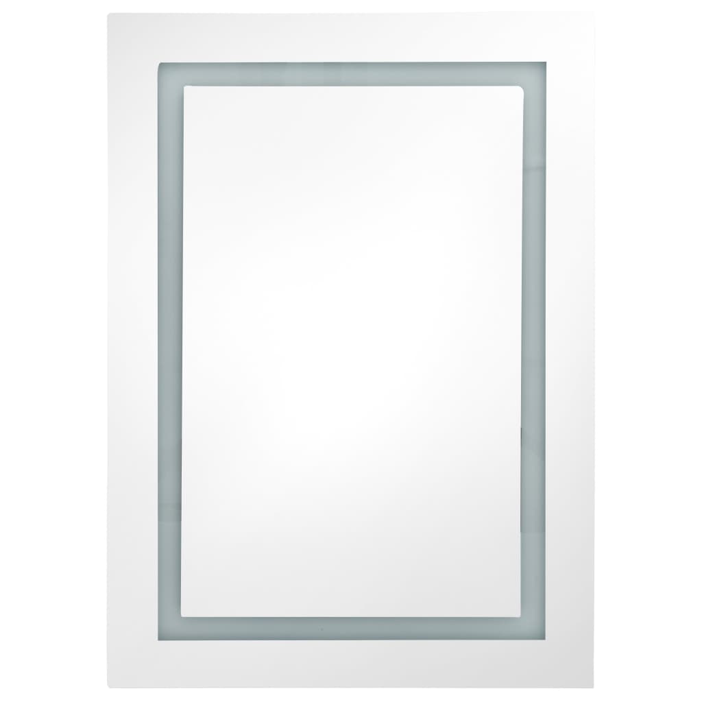 vidaXL LED Bathroom Mirror Cabinet 19.7