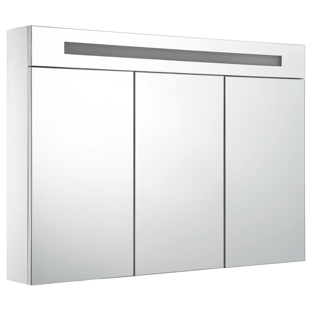 vidaXL LED Bathroom Mirror Cabinet 34.6