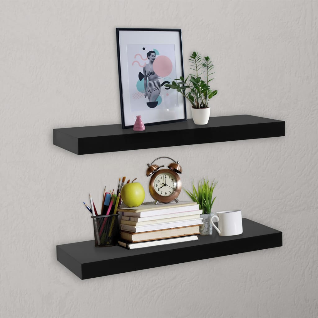 vidaXL Wall Shelves Floating Shelves Wall Mounted Display Shelves for Book-3