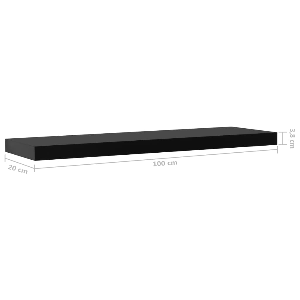 vidaXL Wall Shelves Floating Shelves Wall Mounted Display Shelves for Book-1