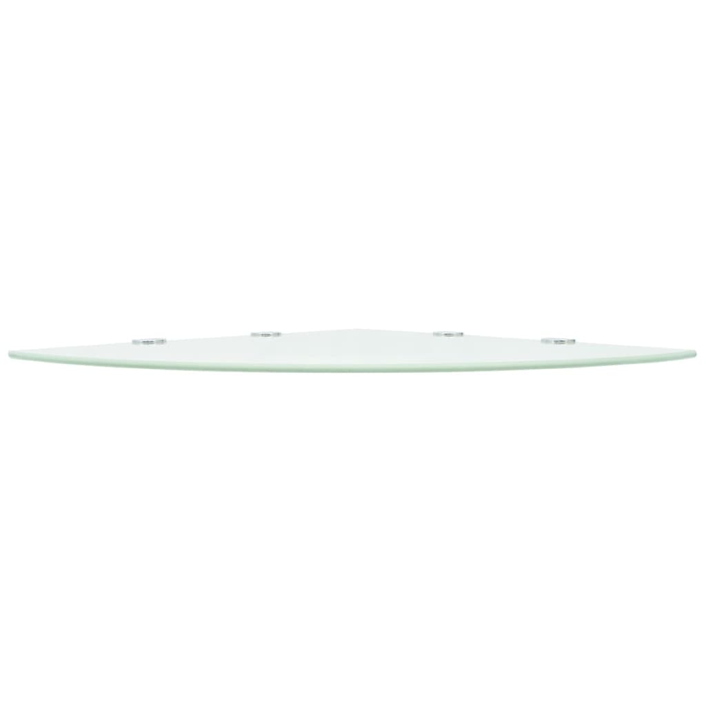 vidaXL Wall Corner Shelf Floating Corner Shelf Display Shelf Tempered Glass-4