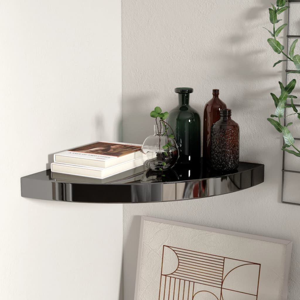 vidaXL Wall Corner Shelf Floating Corner Shelf Wall Mounted Display Shelf-24