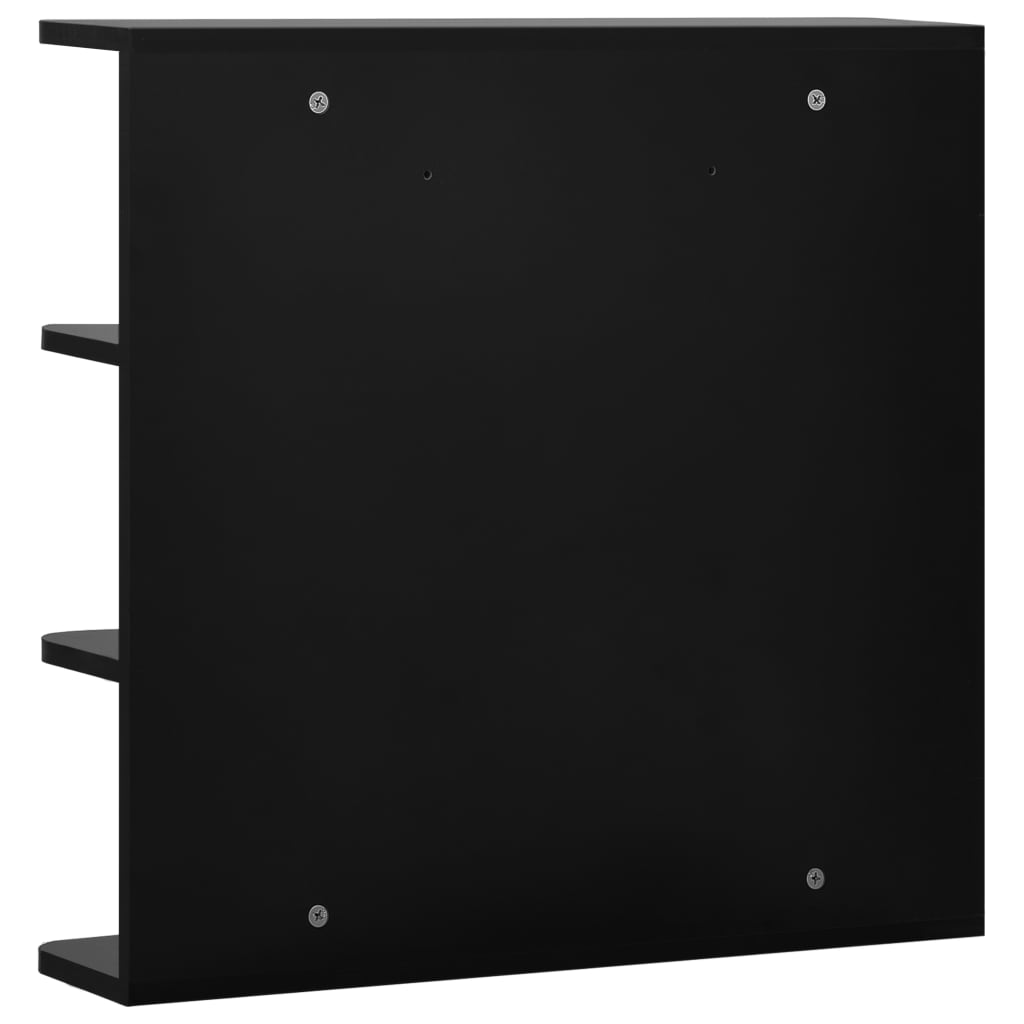 vidaXL Bathroom Mirror Cabinet Black 26