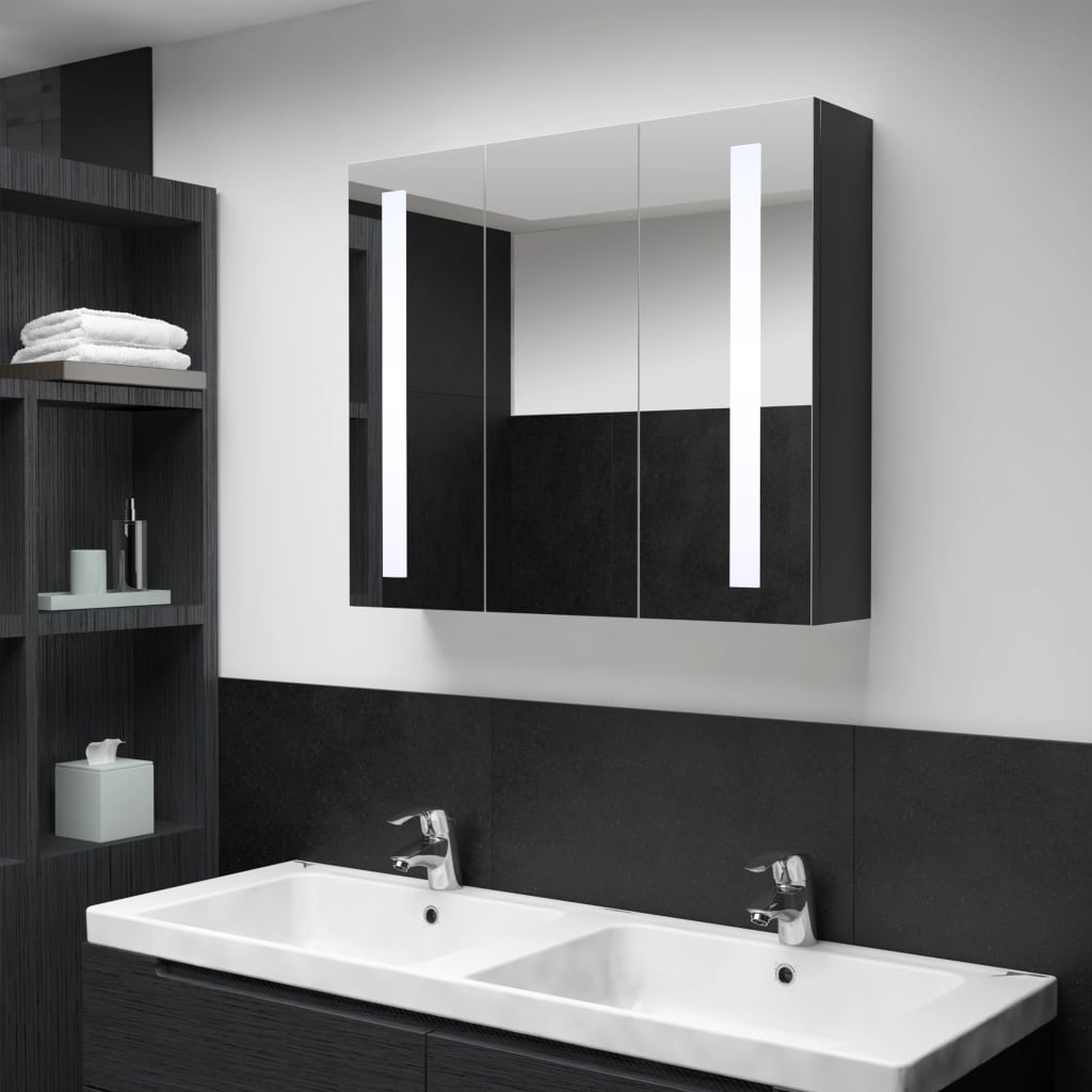 vidaXL LED Bathroom Mirror Cabinet 35
