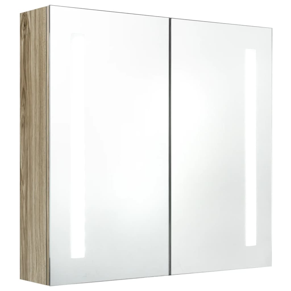 vidaXL Bathroom Cabinet Mirrored Bathroom Vanity Wall Mounted Medicine Cabinet-2