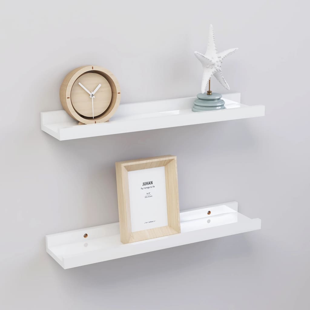 vidaXL Wall Shelf Floating Shelf Wall Mounted Display Shelf for Photo Frame-25