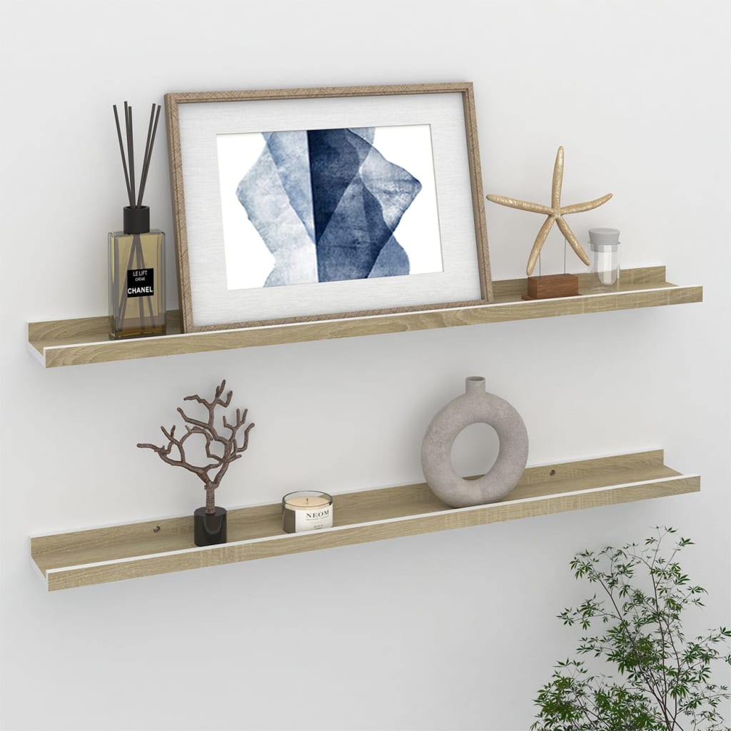 vidaXL Wall Shelf Floating Shelf Wall Mounted Display Shelf for Photo Frame-36