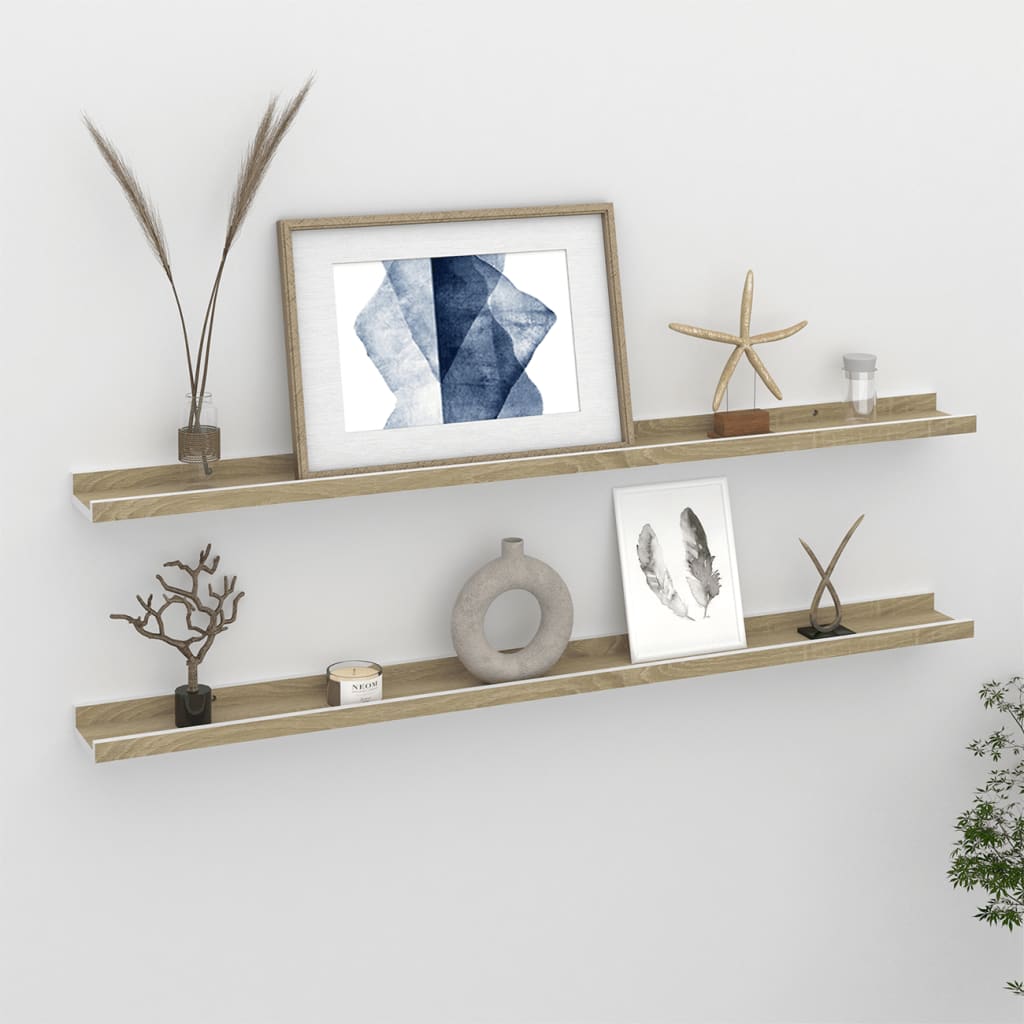 vidaXL Wall Shelf Floating Shelf Wall Mounted Display Shelf for Photo Frame-38