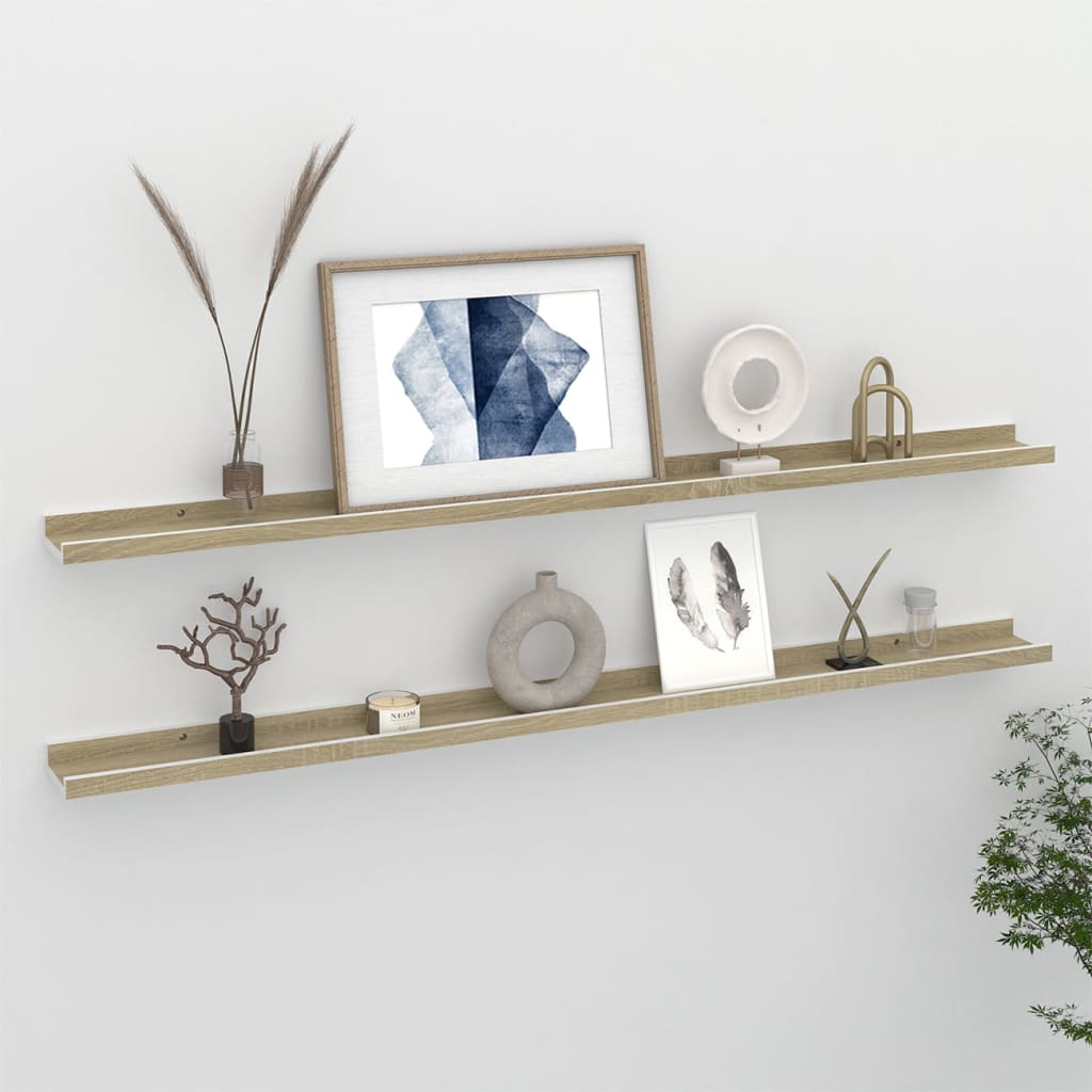 vidaXL Wall Shelf Floating Shelf Wall Mounted Display Shelf for Photo Frame-37