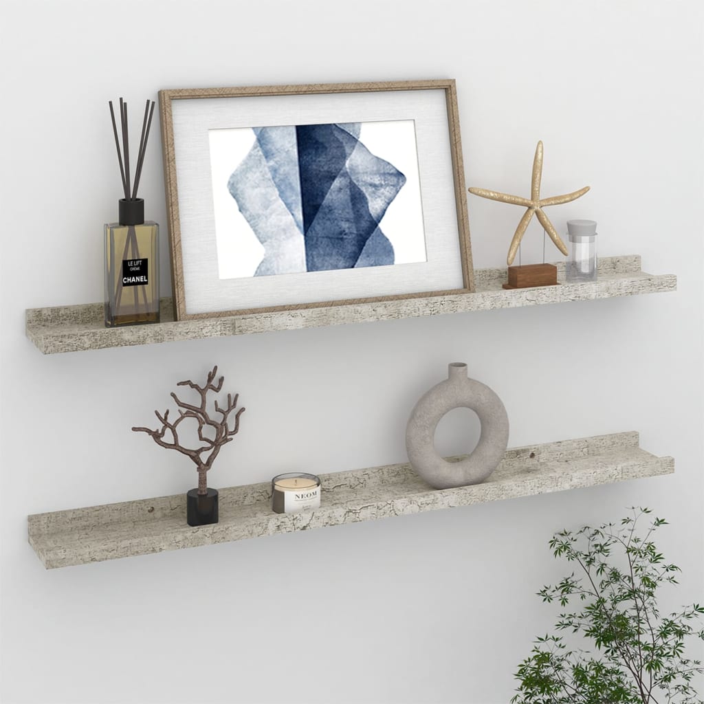 vidaXL Wall Shelf Floating Shelf Wall Mounted Display Shelf for Photo Frame-18