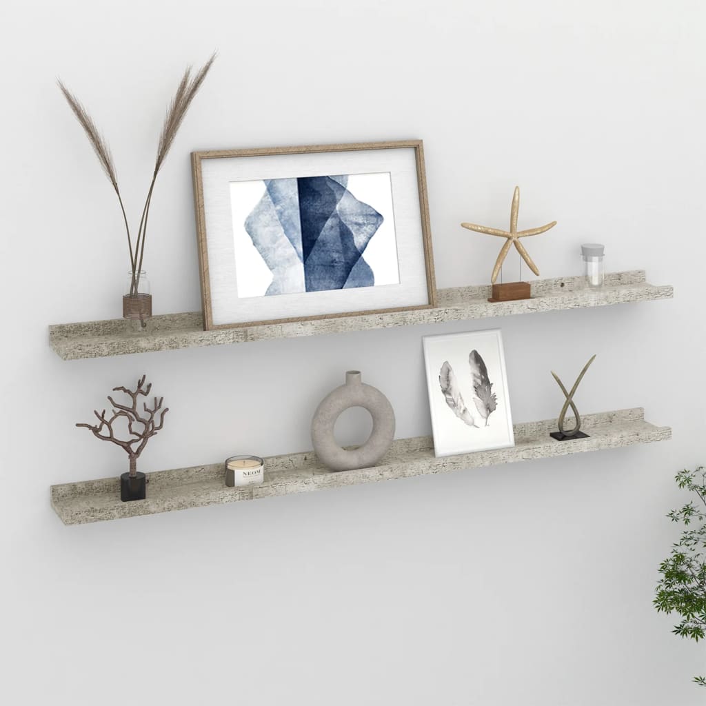 vidaXL Wall Shelf Floating Shelf Wall Mounted Display Shelf for Photo Frame-16