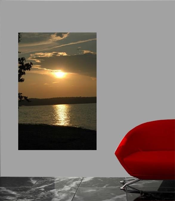 Guernsey Shore Sunset Glossy Poster