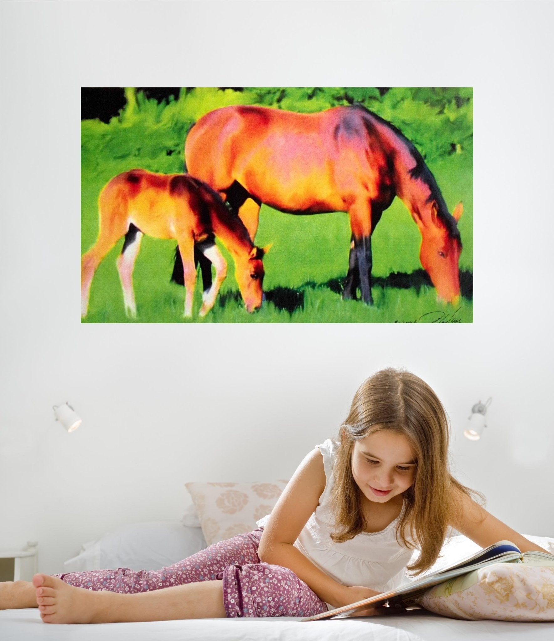 🐎 Tymeless Wonders Mare & Foal Glossy Poster (3 Sizes Available)