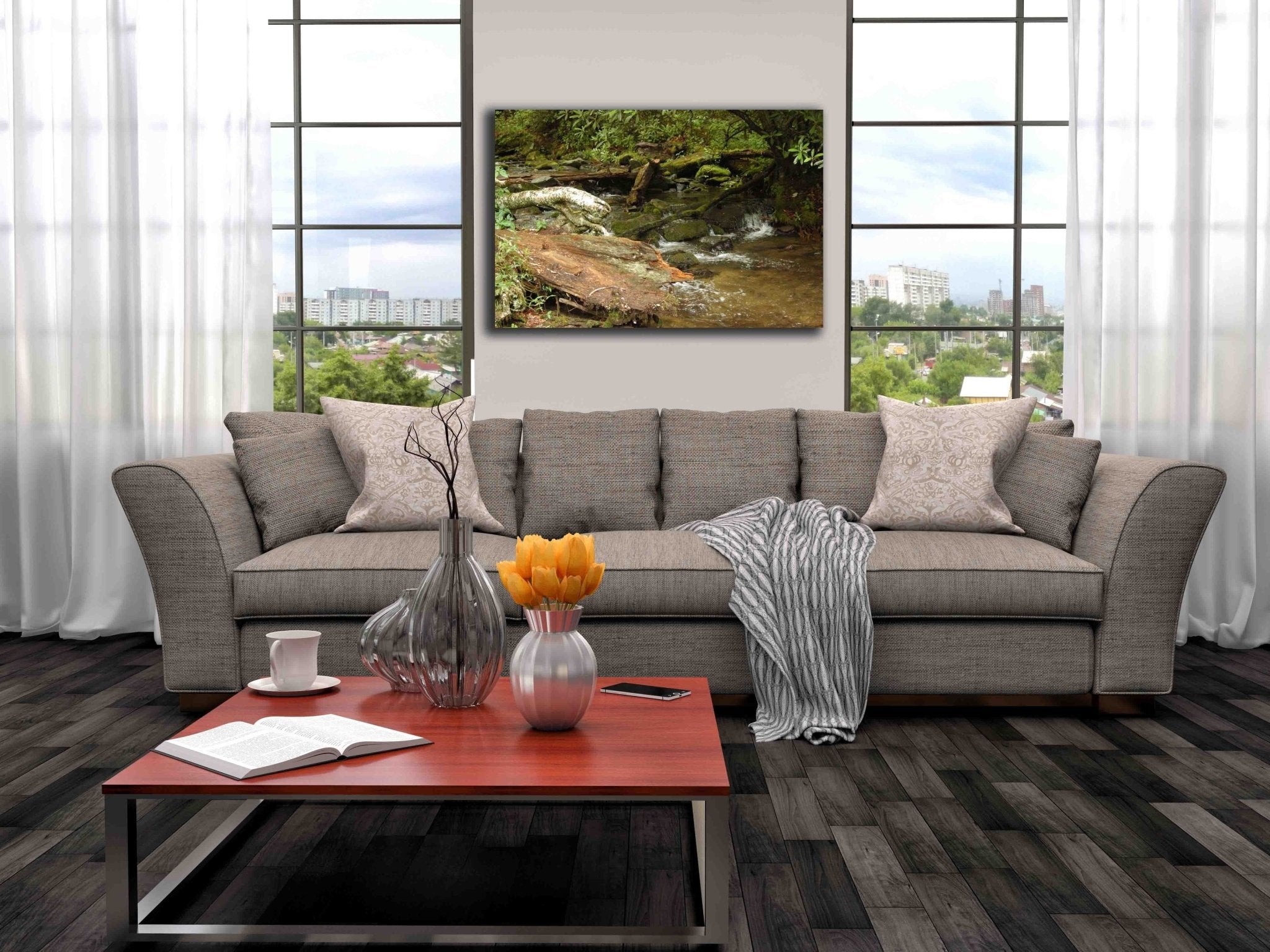 Guernsey Stream Canvas Installed