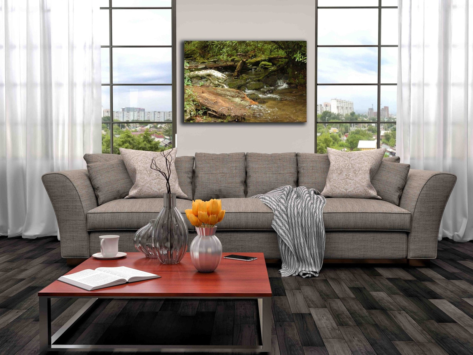 Guernsey Stream Canvas Installed
