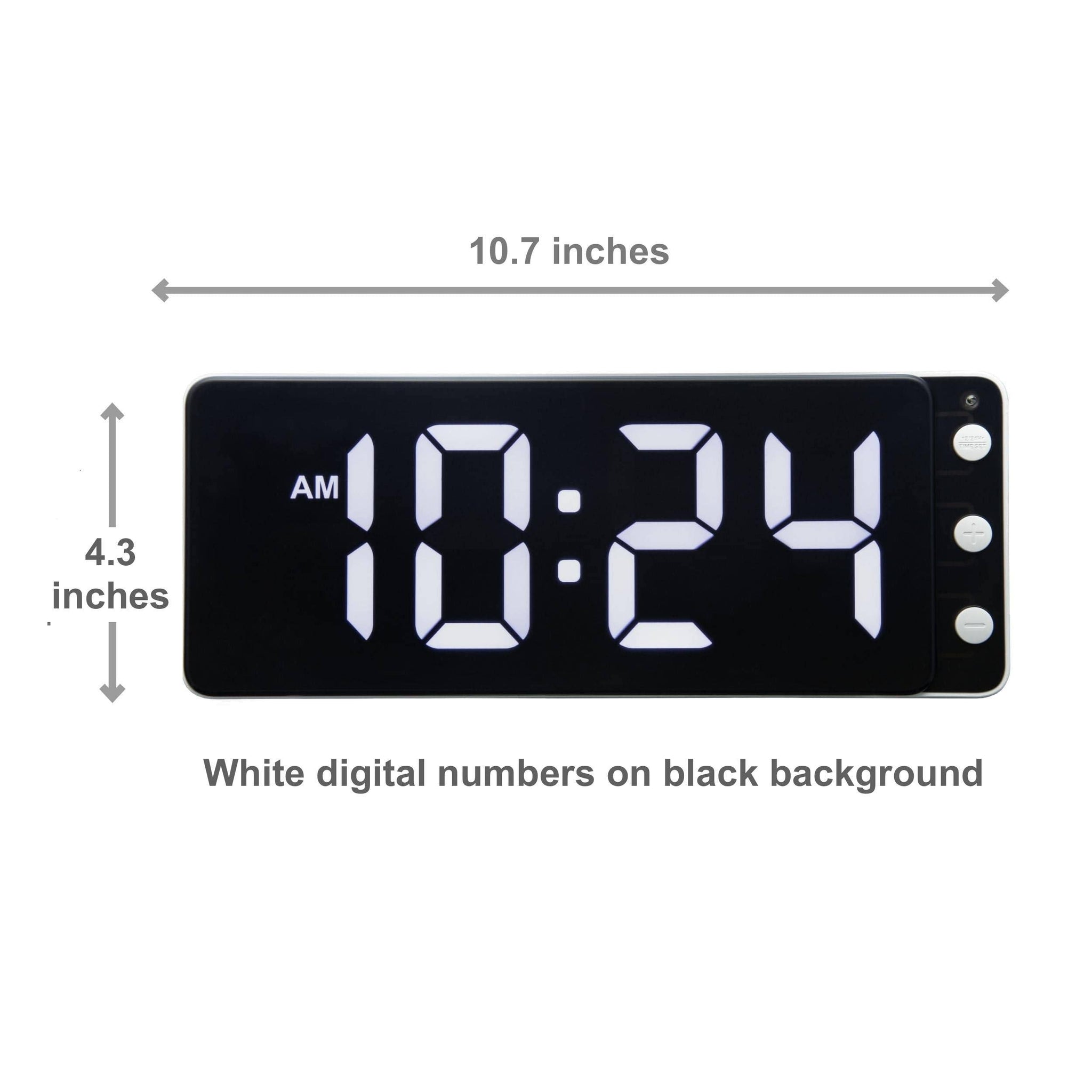 NeXtime Digital Clock with Large White Numbers | 4.5