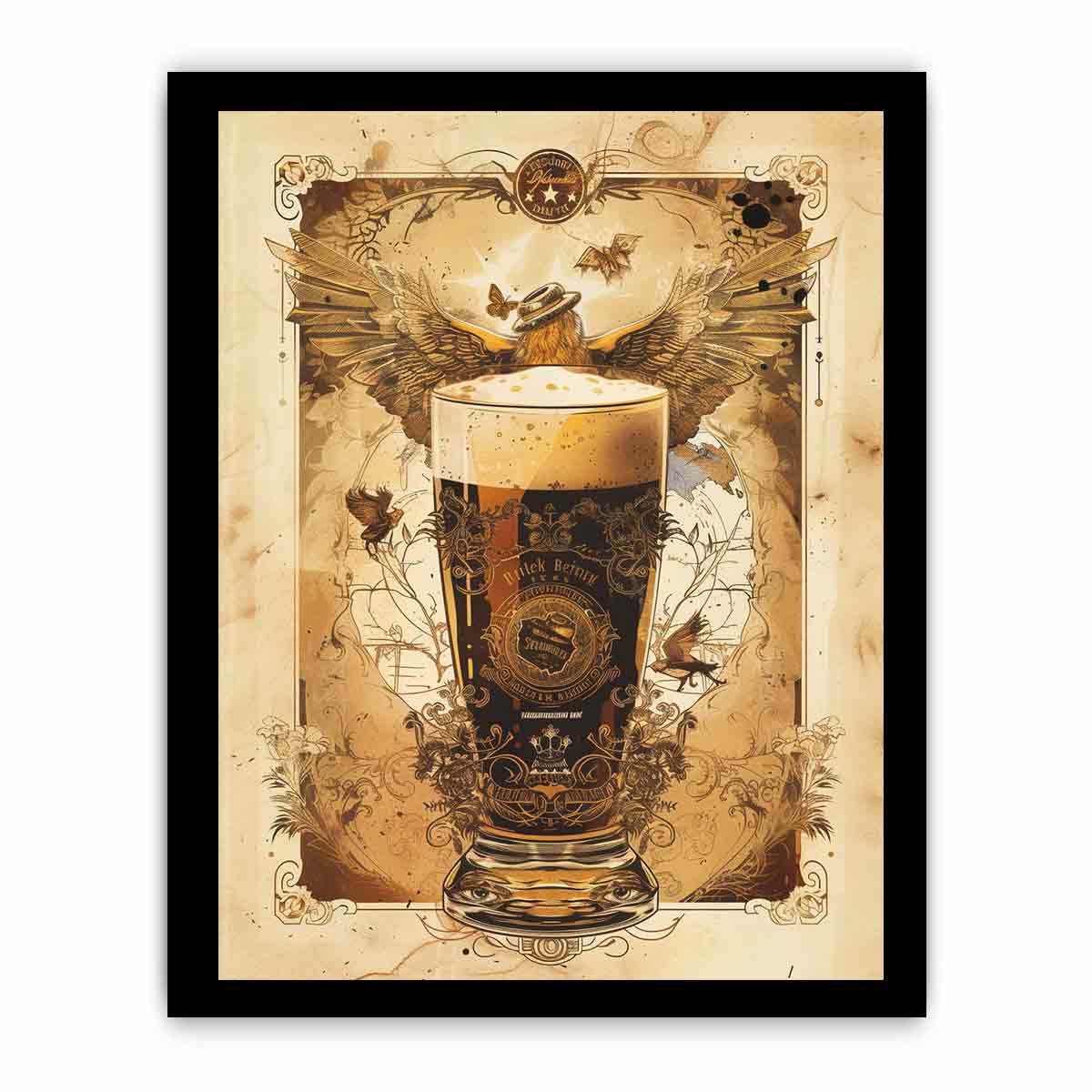 Vintage Beer Frame Print-2
