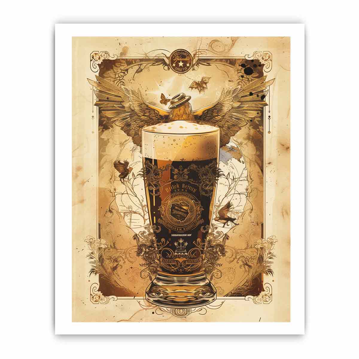 Vintage Beer Frame Print-3