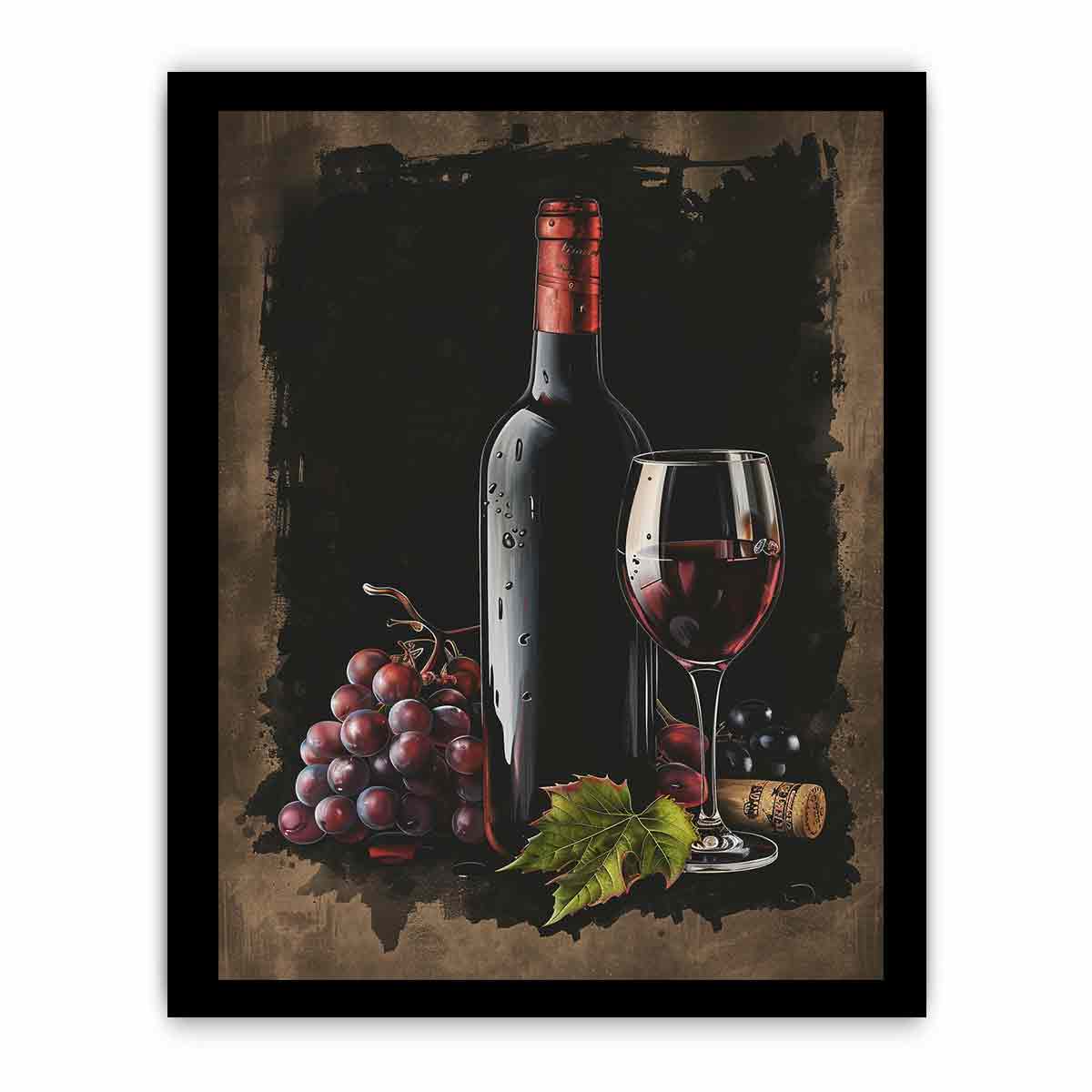 Red Wine Frame Print-2