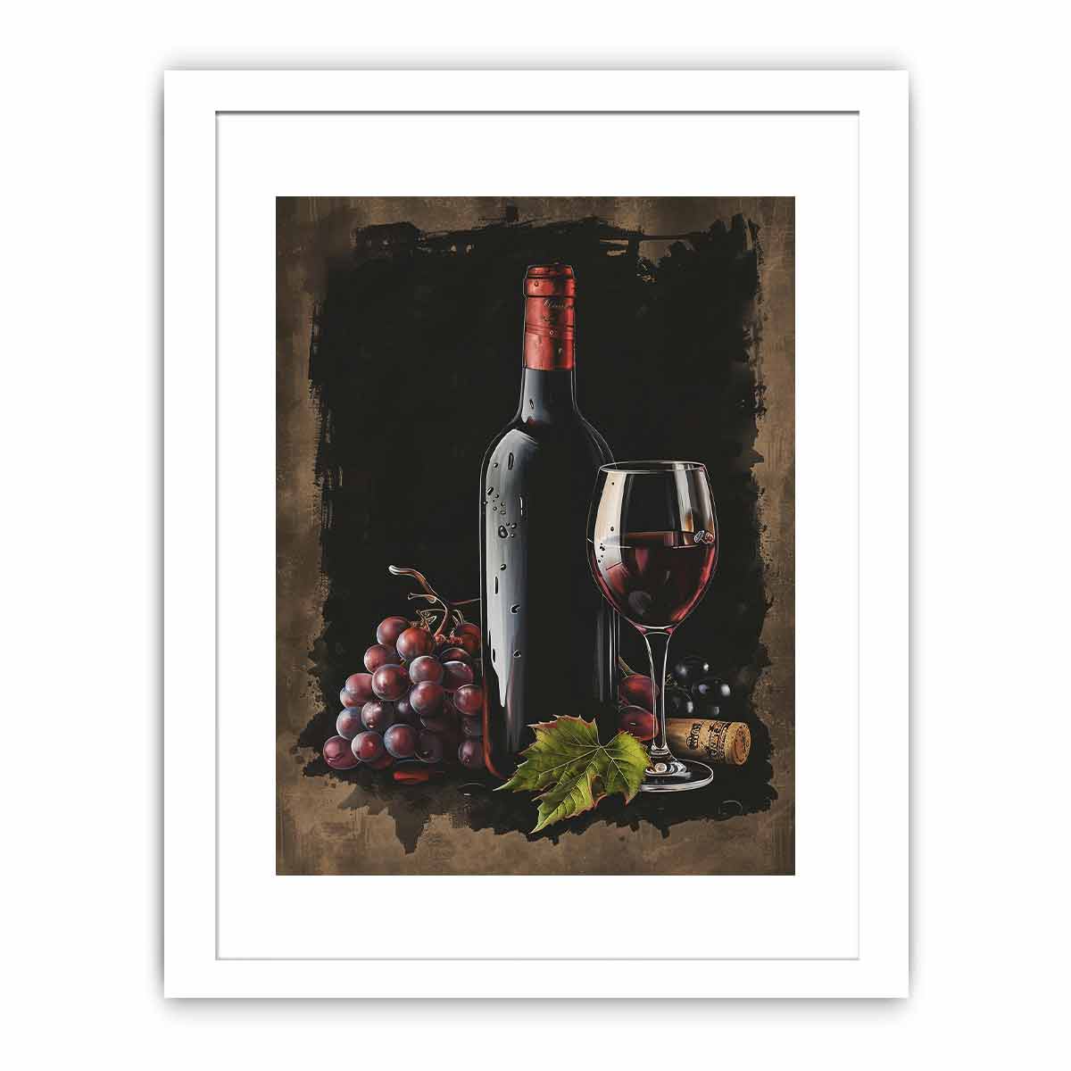 Red Wine Frame Print-1