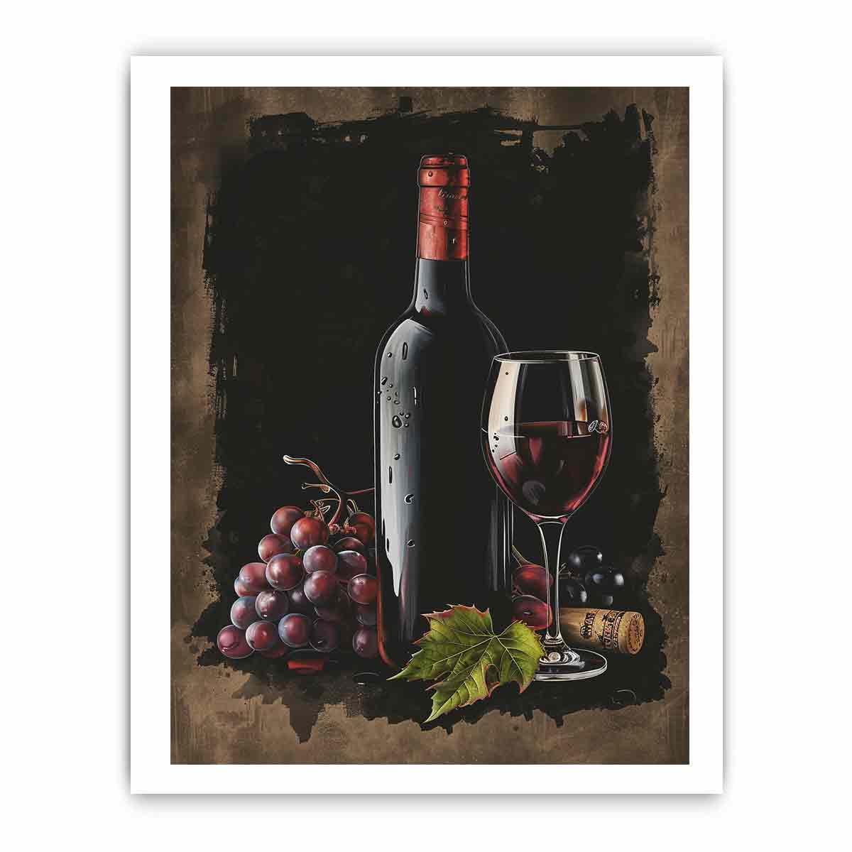 Red Wine Frame Print-3