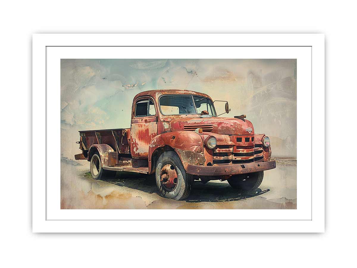 Vinatge Truck Framed Print-1