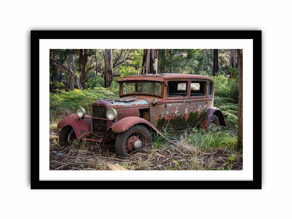 Vinatge Car  Framed Print-0
