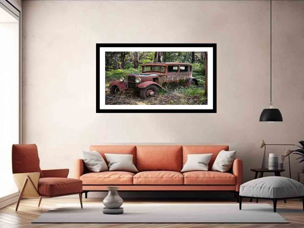 Vinatge Car  Framed Print-4