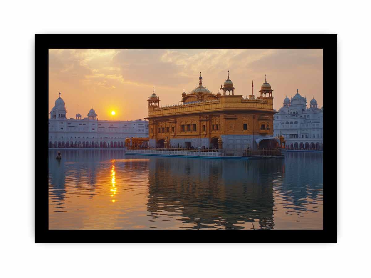 Golden Temple Frame Art-2