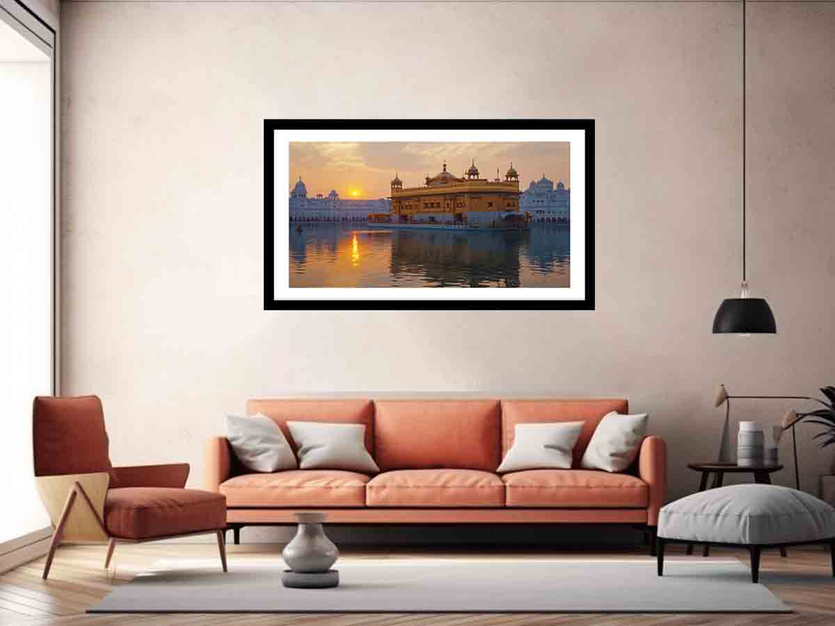 Golden Temple Frame Art-4