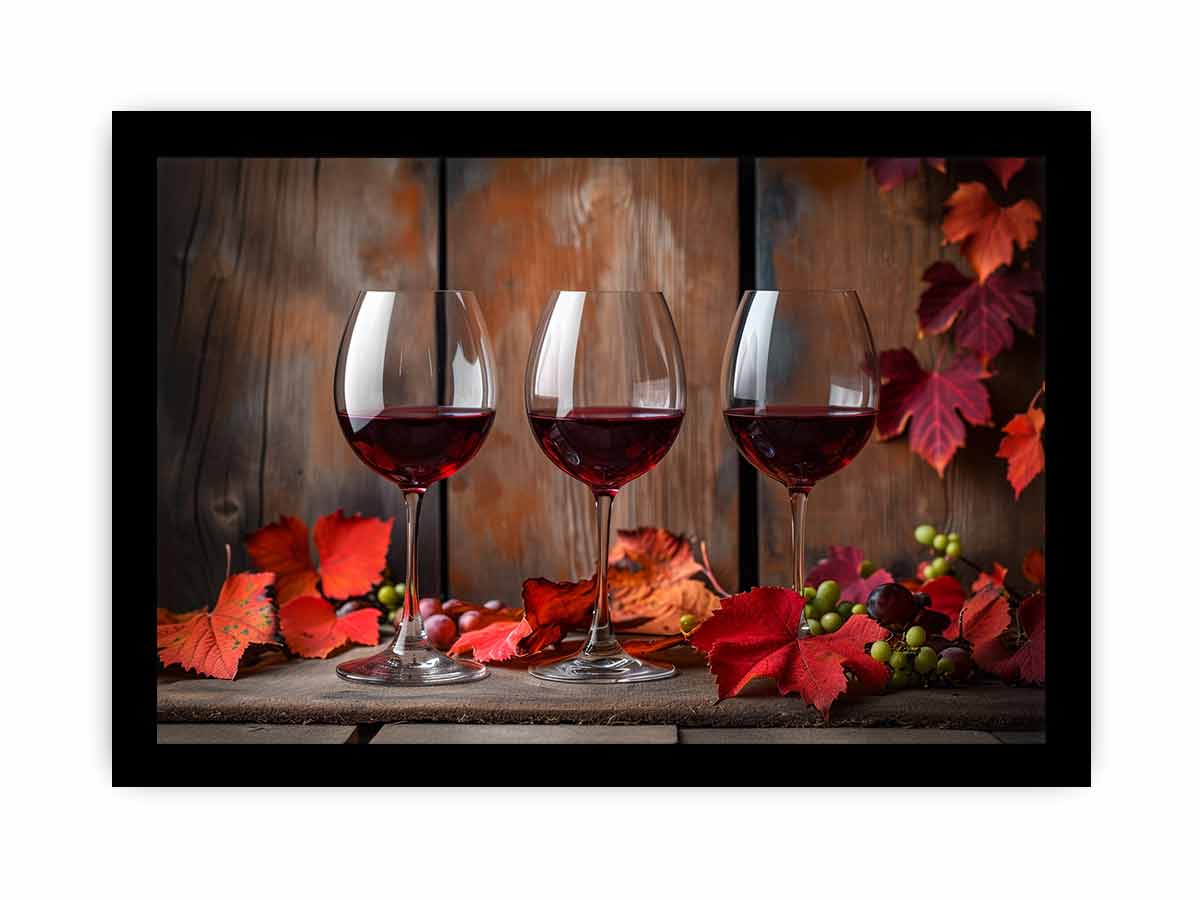 Red wine Frame print-2