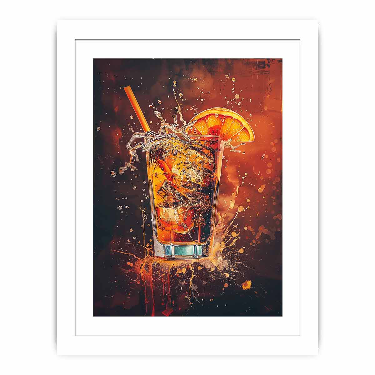Whiskey Glass Framed Print-1