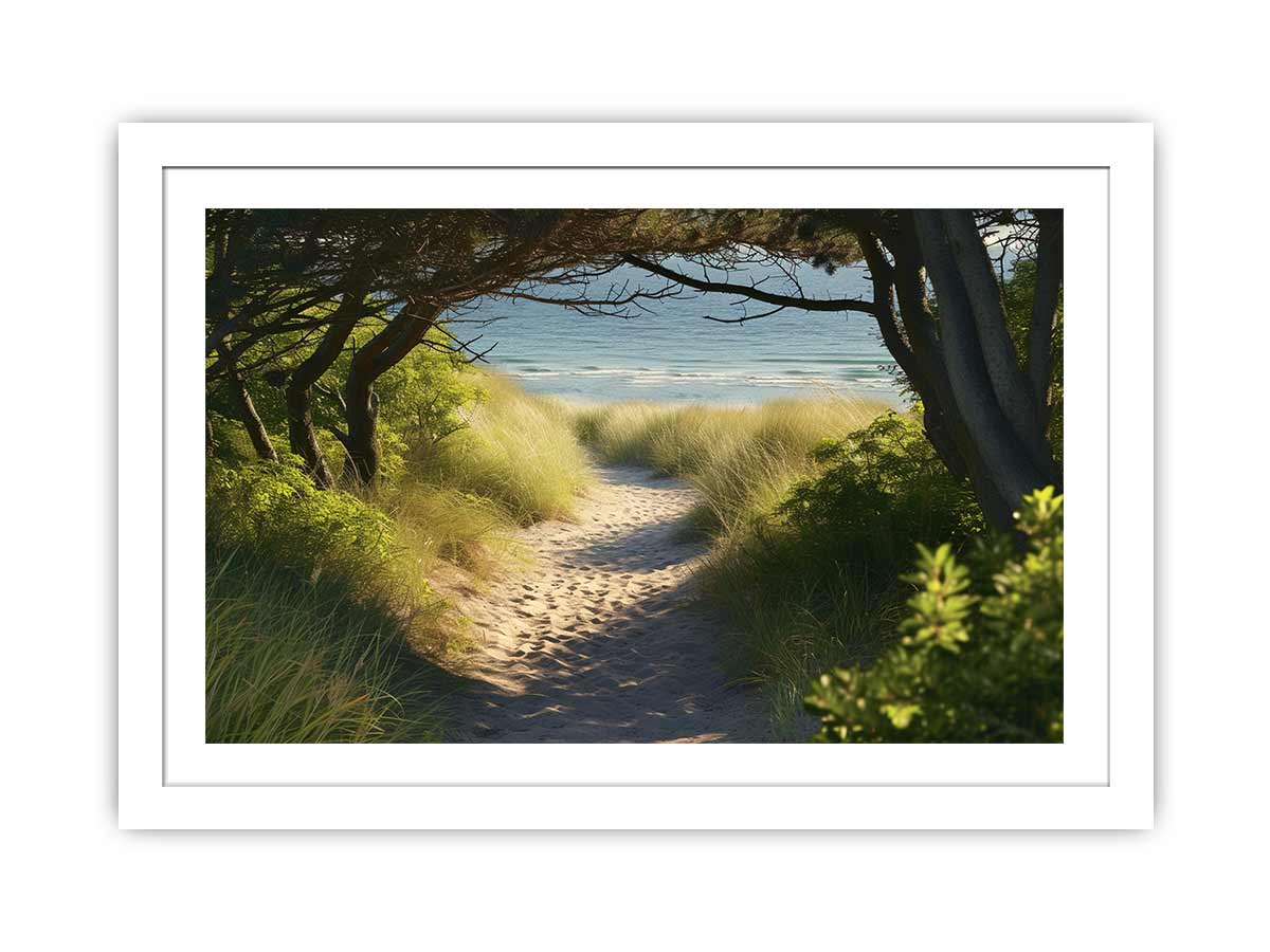 Beach Path Framed Print-1