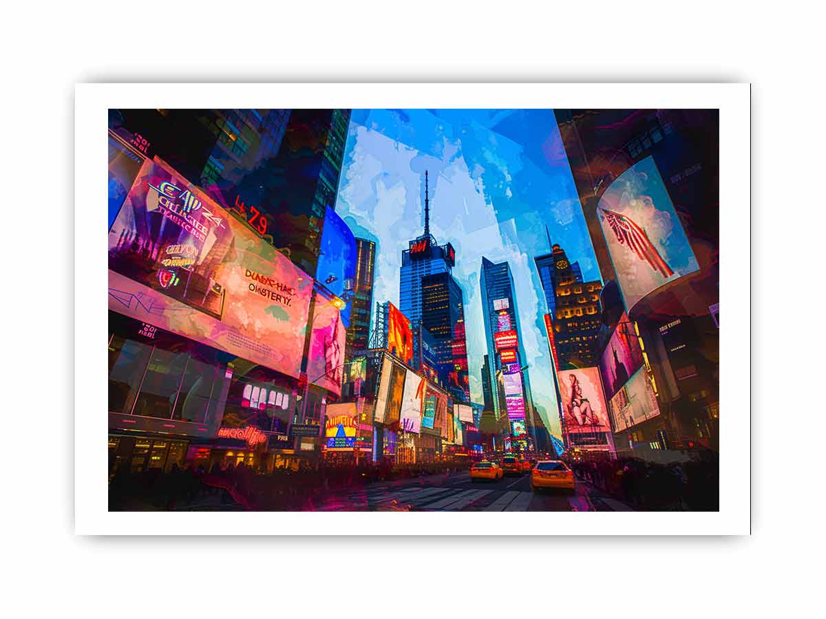 Times Square Framed Print-3