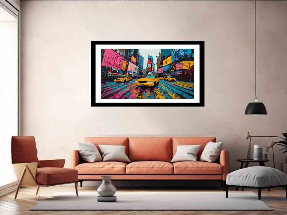 Times Square Framed Framed Print-4