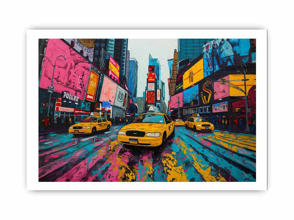Times Square Framed Framed Print-3