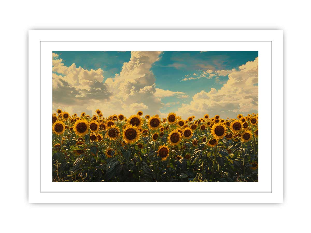 Summar Sunflower Framed Print-1